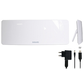 EVOLVEO Xany 1, 230/5V, aktívna izbová anténa DAB+/DVB-T2, filter LTE,4G,5G EVOLVEO Xany 1, 230/5V, aktívna izbová anténa DAB+/DVB-T2, filter LTE,4G,5G