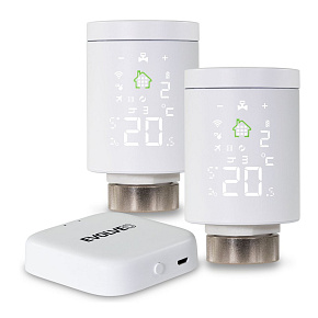 EVOLVEO Heat M30 Starter Pack, 2× múdra termostatická hlavica na radiátor & centrálna jednotka EVOLVEO Heat M30 Starter Pack, 2× múdra termostatická hlavica na radiátor & centrálna jednotka