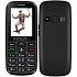 EVOLVEO EasyPhone EG, telefón pre seniorov, nabíjací stojan a adaptér, čierny