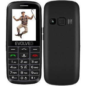 EVOLVEO EasyPhone EG, telefón pre seniorov, nabíjací stojan a adaptér, čierny EVOLVEO EasyPhone EG, telefón pre seniorov, nabíjací stojan a adaptér, čierny