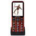 EVOLVEO EasyPhone LT, mobilný telefón pre seniorov s nabíjacím stojanom (červená farba)