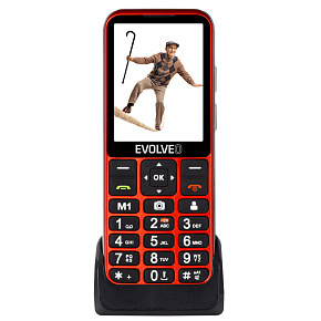EVOLVEO EasyPhone LT, mobilný telefón pre seniorov s nabíjacím stojanom (červená farba) EVOLVEO EasyPhone LT, mobilný telefón pre seniorov s nabíjacím stojanom (červená farba)
