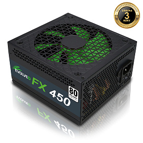 EVOLVEO FX 450, zdroj 450W ATX, 14cm, 80+, White, 3YRW EVOLVEO FX 450, zdroj 450W ATX, 14cm, 80+, White, 3YRW