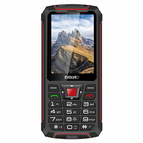 EVOLVEO StrongPhone W4, IP68 odolný Dual SIM telefón, 2,8" LCD, 2500mAh, Powerbanka, čierno-červený EVOLVEO StrongPhone W4, IP68 odolný Dual SIM telefón, 2,8" LCD, 2500mAh, Powerbanka, čierno-červený