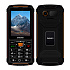 EVOLVEO StrongPhone Z6, IP68 odolný Dual SIM telefón, 2,8" LCD, 4000mAh, Powerbanka, čierno-oranžový