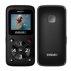 EVOLVEO EasyPhone ID, mobilný telefón pre seniorov, čierna EVOLVEO EasyPhone ID, mobilný telefón pre seniorov, čierna