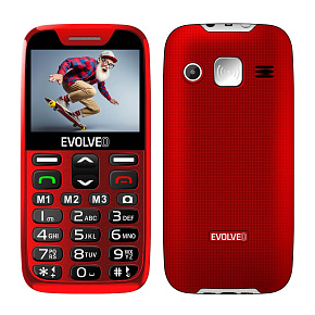EVOLVEO EasyPhone XR, mobilný telefón pre seniorov s nabíjacím stojanom, červená EVOLVEO EasyPhone XR, mobilný telefón pre seniorov s nabíjacím stojanom, červená
