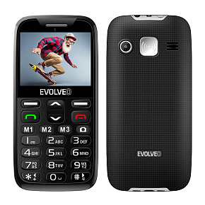 EVOLVEO EasyPhone XR, mobilný telefón pre seniorov s nabíjacím stojanom, čierna EVOLVEO EasyPhone XR, mobilný telefón pre seniorov s nabíjacím stojanom, čierna