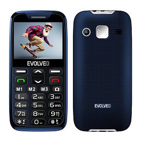 EVOLVEO EasyPhone XR, mobilný telefón pre seniorov s nabíjacím stojanom, modrá EVOLVEO EasyPhone XR, mobilný telefón pre seniorov s nabíjacím stojanom, modrá
