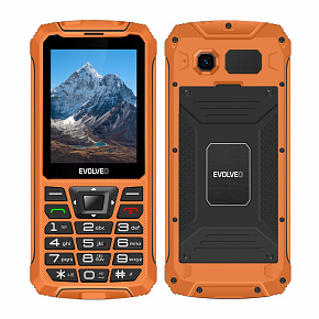 EVOLVEO StrongPhone Z6, IP68 odolný Dual SIM telefón, 2,8" LCD, 4000mAh, Powerbanka,, oranžový EVOLVEO StrongPhone Z6, IP68 odolný Dual SIM telefón, 2,8" LCD, 4000mAh, Powerbanka,, oranžový