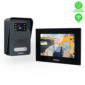 EVOLVEO DoorPhone AP1-2 drôtový videotelefón s aplikáciou, čierny EVOLVEO DoorPhone AP1-2 drôtový videotelefón s aplikáciou, čierny