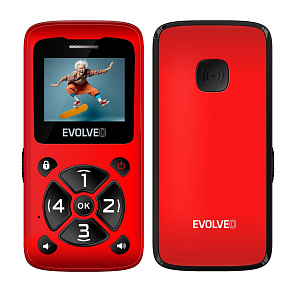 EVOLVEO EasyPhone ID, mobilný telefón pre seniorov, červená EVOLVEO EasyPhone ID, mobilný telefón pre seniorov, červená