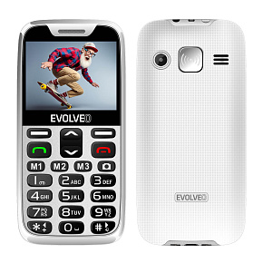 EVOLVEO EasyPhone XR, mobilný telefón pre seniorov s nabíjacím stojanom, biela EVOLVEO EasyPhone XR, mobilný telefón pre seniorov s nabíjacím stojanom, biela