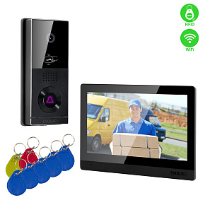 EVOLVEO DoorPhone AHD10, Sada domáceho WiFi videotelefónu s ovládaním dverí a RFID, čierny 10" monito EVOLVEO DoorPhone AHD10, Sada domáceho WiFi videotelefónu s ovládaním dverí a RFID, čierny 10" monito