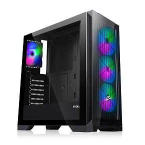 EVOLVEO Ptero Q2G, ATX/4x ARGB 120/sklo čelo+bok EVOLVEO Ptero Q2G, ATX/4x ARGB 120/sklo čelo+bok