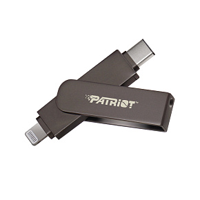 Patriot iLuxe Stick C MFi/256GB/USB 3.2/Lightning + USB-C/Čierna Patriot iLuxe Stick C MFi/256GB/USB 3.2/Lightning + USB-C/Čierna