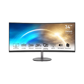 MSI Pro/MP341CQ/34"/VA/wQHD/100Hz/1ms/Čierna/3R MSI Pro/MP341CQ/34"/VA/wQHD/100Hz/1ms/Čierna/3R