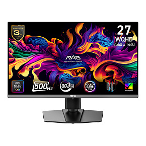MSI MAG/272QP X50/26,5"/QD-OLED/QHD/500Hz/0,03ms/Čierna/3R MSI MAG/272QP X50/26,5"/QD-OLED/QHD/500Hz/0,03ms/Čierna/3R