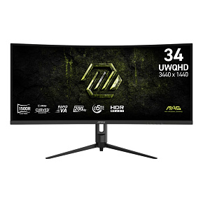 MSI MAG/342CQRF E20/34"/VA/wQHD/200Hz/0,5ms/Čierna/3R MSI MAG/342CQRF E20/34"/VA/wQHD/200Hz/0,5ms/Čierna/3R