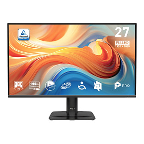 MSI Pro/MP272 E14C/27"/IPS/FHD/144Hz/1ms/Čierna/3R MSI Pro/MP272 E14C/27"/IPS/FHD/144Hz/1ms/Čierna/3R
