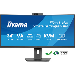 iiyama ProLite/XCB3497WQSNPH-B1/34"/VA/wQHD/120Hz/0,4ms/Black/3R iiyama ProLite/XCB3497WQSNPH-B1/34"/VA/wQHD/120Hz/0,4ms/Black/3R
