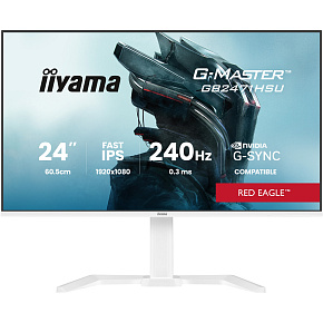 iiyama G-Master/GB2471HSU-W1/23,8"/IPS/FHD/240Hz/0,3ms/Biela/3R iiyama G-Master/GB2471HSU-W1/23,8"/IPS/FHD/240Hz/0,3ms/Biela/3R
