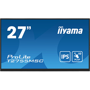 27" iiyama T2755MSC-B1: IPS, FHD, PCAP, Webcam 27" iiyama T2755MSC-B1: IPS, FHD, PCAP, Webcam