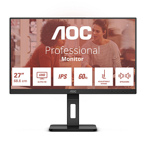 AOC/U27E3UF/27"/IPS/4K UHD/60Hz/4ms/Black/3R AOC/U27E3UF/27"/IPS/4K UHD/60Hz/4ms/Black/3R
