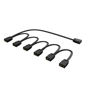 AKASA - 1 na 6 adresovateľný RGB splitter AKASA - 1 na 6 adresovateľný RGB splitter