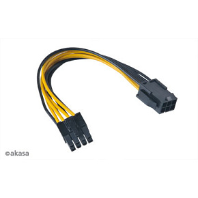 AKASA - PCIex 6-pin na ATX12V 8-pin adaptér AKASA - PCIex 6-pin na ATX12V 8-pin adaptér