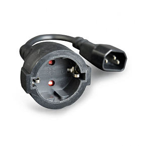 Gembird Power Adapter Cord IEC320 C14-Schuko, M-F, 15cm Gembird Power Adapter Cord IEC320 C14-Schuko, M-F, 15cm