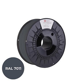 Tlačová struna (filament) C-TECH PREMIUM LINE, PLA, oceľová šedá, RAL7011, 1,75mm, 1kg Tlačová struna (filament) C-TECH PREMIUM LINE, PLA, oceľová šedá, RAL7011, 1,75mm, 1kg