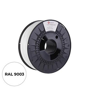 Tlačová struna (filament) C-TECH PREMIUM LINE, ABS, dopravná biela, RAL9003, 1,75mm, 1kg Tlačová struna (filament) C-TECH PREMIUM LINE, ABS, dopravná biela, RAL9003, 1,75mm, 1kg