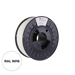 Tlačová struna (filament) C-TECH PREMIUM LINE, PETG, dopravná biela, RAL9016, 1,75mm, 1kg Tlačová struna (filament) C-TECH PREMIUM LINE, PETG, dopravná biela, RAL9016, 1,75mm, 1kg