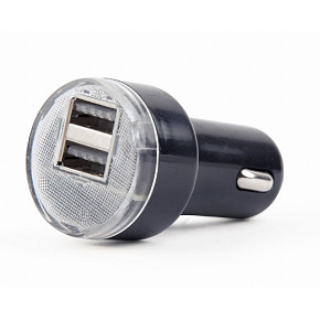 Gembird 2x USB nabíjačka do auta 2,1 A, čierna Gembird 2x USB nabíjačka do auta 2,1 A, čierna