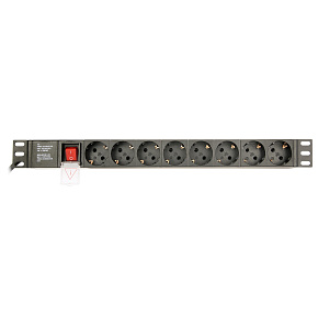 Gembird PDU 8 schucko, 1U, 16 A, 3m Gembird PDU 8 schucko, 1U, 16 A, 3m