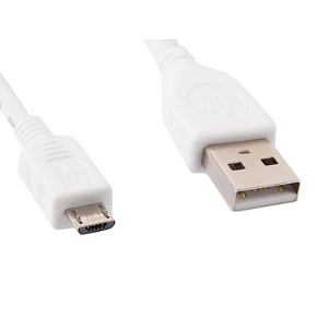 GEMBIRD kábel microUSB - USB, 1m, biely GEMBIRD kábel microUSB - USB, 1m, biely