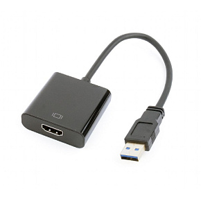 GEMBIRD Redukcia USB 3.0 - HDMI, M/F, 15cm, čierny GEMBIRD Redukcia USB 3.0 - HDMI, M/F, 15cm, čierny