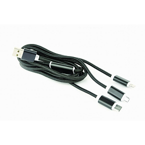 GEMBIRD USB 3-in-1 káblový kábel, čierny, 1 m GEMBIRD USB 3-in-1 káblový kábel, čierny, 1 m