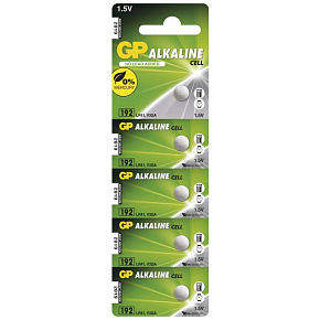 Alkalická gombíková batéria GP LR41 (192F), 5 ks Alkalická gombíková batéria GP LR41 (192F), 5 ks