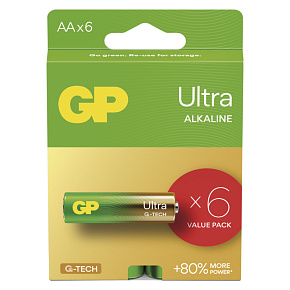 GP Alkalická batéria ULTRA AA (LR6) - 6ks GP Alkalická batéria ULTRA AA (LR6) - 6ks