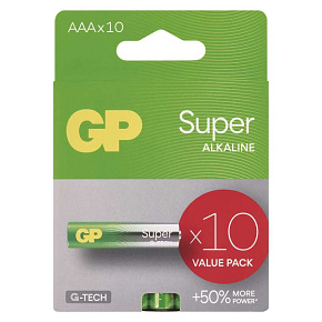 GP Alkalická batéria SUPER AAA (LR03) - 10ks GP Alkalická batéria SUPER AAA (LR03) - 10ks