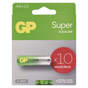 GP Alkalická batéria SUPER AA (LR6) - 10ks GP Alkalická batéria SUPER AA (LR6) - 10ks