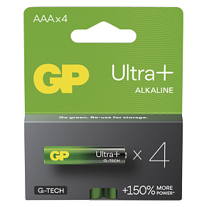 GP Alkalická batéria ULTRA PLUS AAA (LR03) - 4ks GP Alkalická batéria ULTRA PLUS AAA (LR03) - 4ks