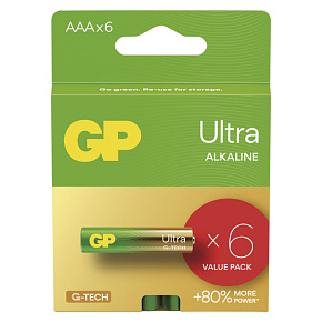 GP Alkalická batéria ULTRA AAA (LR03) - 6ks GP Alkalická batéria ULTRA AAA (LR03) - 6ks