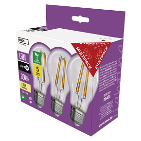 LED žiarovka A60/E27/3,8W/60W/806lm/teplá biela,3ks LED žiarovka A60/E27/3,8W/60W/806lm/teplá biela,3ks