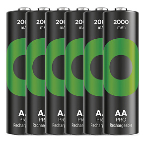GP Nabíjací bat. ReCyko Pro AA (HR6) 2000mAh - 6ks GP Nabíjací bat. ReCyko Pro AA (HR6) 2000mAh - 6ks