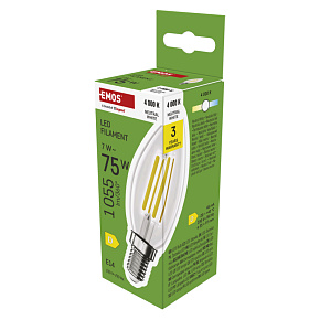 EMOS LED FLM CANDLE 7W (75W) 1055lm E14 NW EMOS LED FLM CANDLE 7W (75W) 1055lm E14 NW