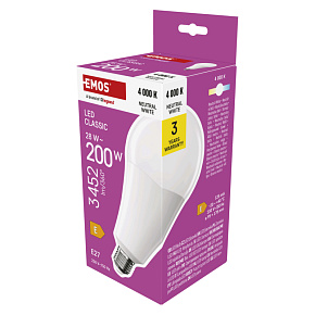 EMOS LED CLS A95 28W (200W) 3452lm E27 NW EMOS LED CLS A95 28W (200W) 3452lm E27 NW