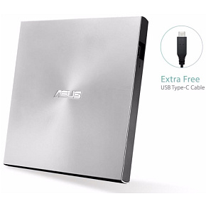 ASUS SDRW-08U9M-U strieborná ultraslim DRW USB-C/A ASUS SDRW-08U9M-U strieborná ultraslim DRW USB-C/A